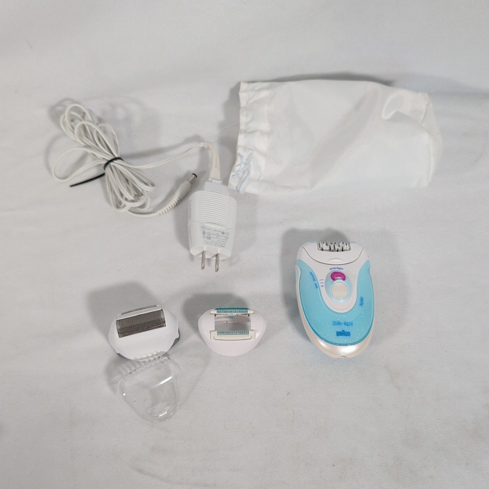 Braun Silk Epil 5 Xelle Model 5770 Epilator Long Cord with attachments